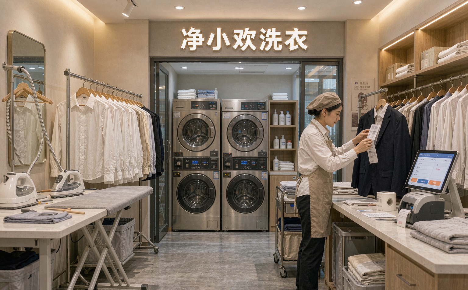 净小欢服务的干洗门店